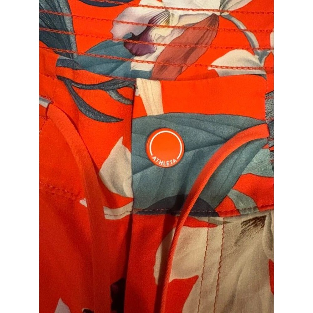 Athleta Red Floral Board Shorts / Water Shorts - Size 2 - Picture 2 of 6